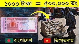 বিশ্বের সবচেয়ে মানহীন ১০টি দেশের মুদ্রা | Most Useless & Weak Currencies in the world