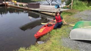 Getting in and out of a kayak