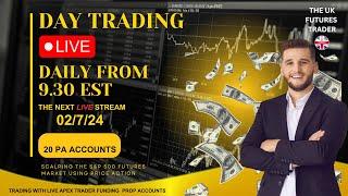 TRADING LIVE! S&P 500 FUTURES MARKET