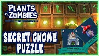 Giddy Park Secret Gnome Puzzle Solution! Plants vs Zombies: Battle for Neighborville