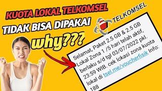 cara mengatasi kuota lokal zona Telkomsel tidak bisa digunakan