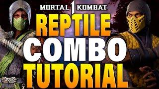 Mortal Kombat 1 Reptile Scorpion Combos - Mortal Kombat 1 Reptile Combo Tutorial Scorpion Kameo