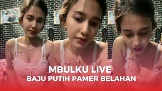 Mbulku Live Dance Baju Putih Belahan Baju Rendah