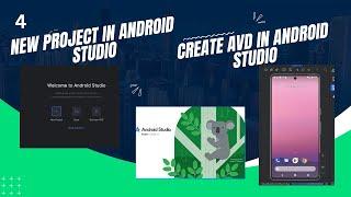 Create new project in Android Studio | Create Android Virtual Device(AVD)