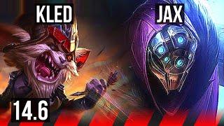 KLED vs JAX (TOP) | 8 solo kills, Rank 7 Kled, Godlike | TR Master | 14.6