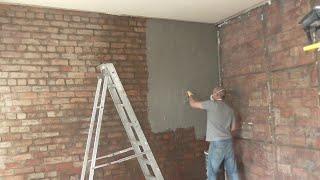 Preparing And Tanking A Brick Wall