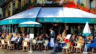 Dining At Cafe Deux Magots, Saint-Germain-des-Pres, Paris