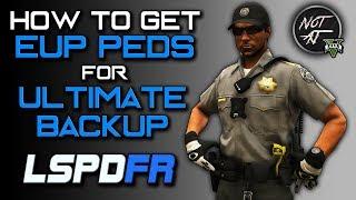 How To Get EUP Backup Peds for Ultimate Backup in LSPDFR (2020) | GTA 5