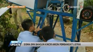 Siswa SMK Bangun Kincir Angin Pembangkit Listrik