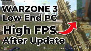 Warzone 3 Best Settings for Low End Gaming PC After Update Warzone 3 GTX 1660 Super