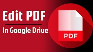 How To EDIT PDF for FREE in Google Drive GSuite