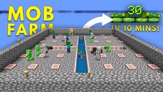 EASIEST MOB & XP FARM For 1.21+ Minecraft Bedrock ( NO SPAWNER )