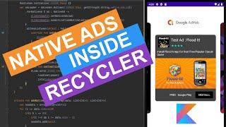 Native Ads Inside Recycler Adapter - View Pager 2 - Kotlin - Android - 2022