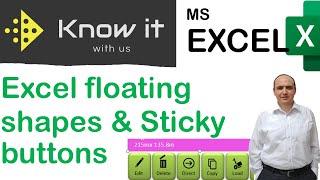 Excel VBA, floating shapes & sticky buttons