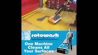 Rotowash Floor Cleaning Machine - Scrub, Wash, Dry and Even Polish!