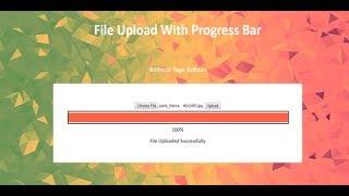 php ajax file upload with progress bar, upload file using ajax, file upload plugin