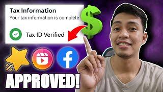 How to enable ads on Facebook Reels on mobile | How to fill up TAX INFORMATION ID on Facebook 2022