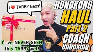 COACH TABBY Bag UNBOXING. (HONGKONG HAUL part 2).  Coach Soft Tabby Multi-crossbody Bag: What Fits