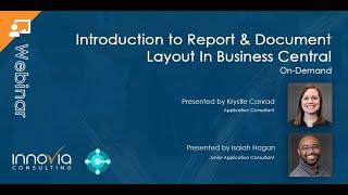 Introduction to Report & Document Layout In Business Central