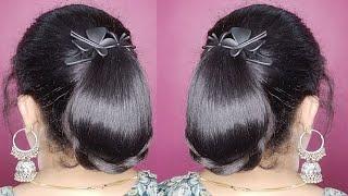 Low  Hair Style Girl Simple & Easy F Wedding !Easy Hairstyles F Medium Long Hair ! hair style girl