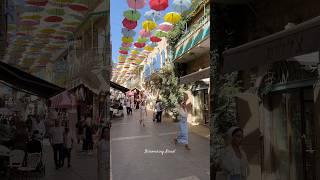 Colorful pedestrian street in the center of Jerusalem, Israel 2024