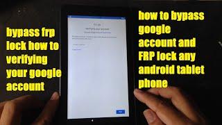 Refurbished onn android tablet  google account bypass