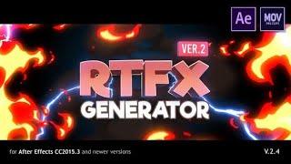 RTFX Generator [1000 FX elements] [After Effects + Pre-rendered clips] (Best After Effects Projects)