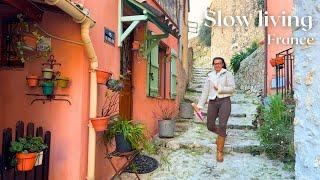 French Slow Living | Côte d’Azur Mornings, Croissants, Menton Brocante & Wild Herb Harvesting