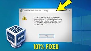 Oracle VM VirtualBox needs Microsoft Visual C++ Redistributable Package being installed first Fix 