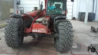 Погрузчик MANITOU  ремонт опоры гидроцилиндра стрелы