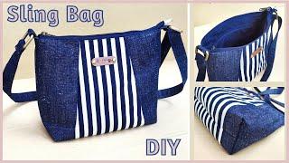 Easy Sling Bag Tutorial - How to Make a Women's Sling Bag