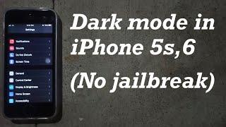 How to get dark mode in iphone 5s,6!| No jailbreak | iHARI |