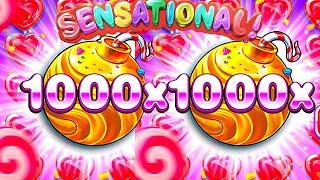 THE MOST INSANE DOUBLE 1000X DROP EVER ON SWEET BONANZA!