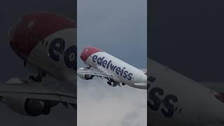 Unique Edelweiss Air Departure at Zurich Airport