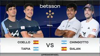  Full Match | Coello-Tapia vs Chingotto-Galán | FINAL Masculina Madrid Premier Padel P1 2024 