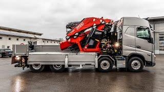 LYMA Kran- und Fahrzeugbau | Volvo FH 540 8x2 GLOBE mit Fassi F1650 RAL 2.28 und Fly-Jib L616L