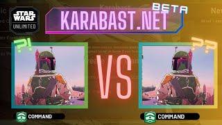 Boba vs Boba - Midrange Mirror Match | Star Wars Unlimited | Karabast BETA - Premier Constructed