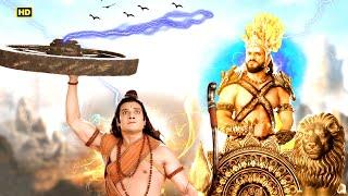 आवेश में आकर लक्ष्मण ने रावण को मारने के लिए उठाया रथ का पहिया | Mahabali Hanuman| @V2Entertainments