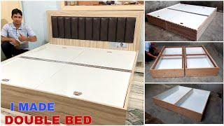 How To Build Double Bed size 6'*6'*12" In 2 Days at site...||Double Bed|बैड कैसे बनाए |Plywood Bed