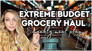 $100 a week for a family of 5 | Extreme Budget Grocery Haul & Weekly Meal Plan!