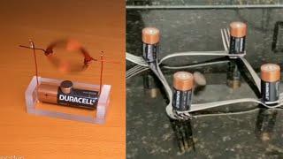 Magnetic field experiments | Magnetic force | Experiments with battery | Simple Motor at home  |