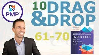 10 Super Drag and Drop Questions for your PMP Exam (61 to 70)