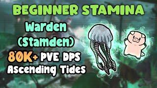 ESO Beginner Stamina Warden (Stamden) 80k+ PVE DPS Ascending Tides DLC