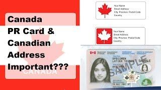 What is PR card?/Why Canadian Address is important at the time of landing for your PR card?