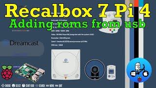 Recalbox 7 Beta Raspberry Pi 4. How to add games from USB stick. Multi Game emulator.