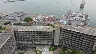 Abandoned Royal Navy building - 4K Drone Footage