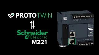 Connect to Schneider Modicon M221 PLC using Modbus TCP/IP | Virtual Commissioning