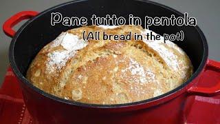 PANE TUTTO IN PENTOLA, la ricetta perfetta per non sporcare nulla!  bread in the pot