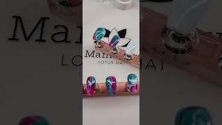 Love creating marble designs #cuteprettynails #nails #nailart