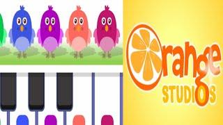 Coloring&learn Orange studios. play peyano